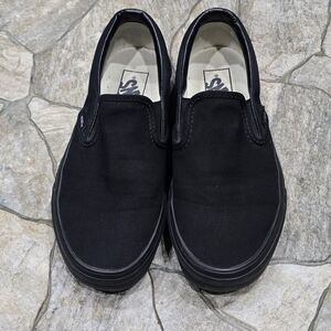 Vans Black Slip-On Sneakers